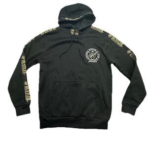 Reason Hustler Mens Size Small Hoodie Black Comfort Pocket Long Sleeve Pullover